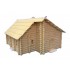 1/72 Russian Log House - Two Story (1 Large Karelian Region Izba House w/Thatch Roof)