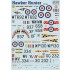 Decal for 1/72 British Air Force Hawker Hunter F.1-F.6 1950s-1960s