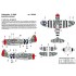 Decals for 1/32 Republic P-47D-25 Thunderbolt 27 Kills End of June 1944