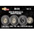 1/35 Sd.Kfz. 251 Common Off-road Wheels with Masks (Deka) for Border kits