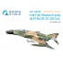 1/48 F-4D Early Phantom II Interior 3D Decal for Academy kits w/Resin Parts