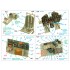 1/32 P-47N Thunderbolt Coloured Interior Detail Parts for Trumpeter kits