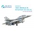 1/48 F-16D block 30 3D-Printed & Coloured Interior for Kinetic 2022 tool kits