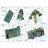 1/48 F6F-5N Hellcat Coloured Interior Detail Parts for Eduard kits