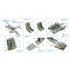 1/72 Me 410 Coloured Interior Detail Parts for Airfix kits