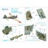 1/72 A6M2 Zero (Mitsubishi) kits Coloured Interior Detail Parts for Tamiya kits