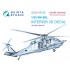 1/35 MH-60L Interior Details on 3D Decal for KittyHawk kits (Small) w/Resin Parts