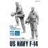 1/32 USN/US Navy F-14 Tomcat Pilots 1980s for Tamiya/Trumpeter (2 figures)