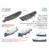 1/350 IJN 13m Special type Transportation Boat and 8m Motor Launch for Carriers