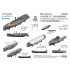 1/350 IJN Battleship Nagato class Boats set (12pcs for 1 battleship)