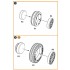 1/48 F-86A Sabre Wheel Set Type 1 for Clear Prop kits