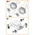 1/72 Hmmwv Wheel Set 37x12.5 Tyres for T-Model Kits