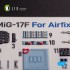 1/72 MiG-17 Fresco (Shenyang J5) Interior 3D Decals for Airfix kit