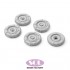 1/16 WWII 1/4 ton Utility Truck Combat Wheels, Tyres with Chain for Takom kits