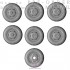 1/16 WWII US Army M8 Combat Wheel Tyres