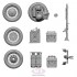 1/35 KS750 Motorcycle and Sidecar Upgrade Parts Set for Academy kits