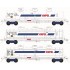 HO Scale Ampol Block Fuel Train 1997+ : NTAF #4514A #4016G #4502U (3 kits)