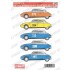 1/24 Citroen DS19 Monte-Carlo #104 1962/#176#233 1963/#195 1966 Decal for EBBRO #25005