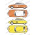 1/24 Citroen DS19 Monte-Carlo #104 1962/#176#233 1963/#195 1966 Decal for EBBRO #25005