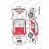 1/24 Celica TA64 Rallies 1984 Decal for Aoshima B24004