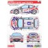 Decals for 1/24 Peugeot 206 WRC "SPEED" 2001 for Tamiya kit