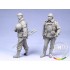 1/35 Russian Modern Soldiers w/SVD and PK. Chechnya 93-04 (2 Resin Figures)