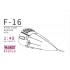 1/48 General Dynamics F-16 Fighting Falcon Radome w/Pitot Tube, AOA for Kinetic kits