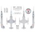 1/48 RF-104G Stargazer LOROP POD (Flight Training Mode) w/Pitot Tube for Kinetic/Hasegawa