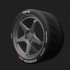 1/24 Semi Slick Tyres Type 1 For Yamamoto 18' Rims (4 tyres)