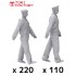 1/200 US BattleShip Crews #5 - Walking Pose (330 figures)