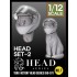 1/12 Head Series Vol.7 - Human Head w/Motorcycle Helmet & A Cat Biker