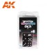 Black Dices for Wargame (6pcs)