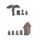 Wargame Resin Scenery - Cemetery Accesories (30-35mm Scale)