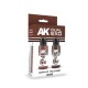 Acrylic Paint Set - Dual Exo #Oxide Red & Propeller Fire (2x 60ml) for Gunpla/Sci-Fi