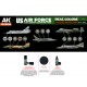 Real Colours Lacquer Based Paints set - US Air Force &amp; ANG Aircraft 1960s-1980s (8x 17ml)