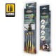 Ammo Wargaming Universe - Dry Brush Land Brush Set (4pcs)