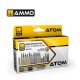 Acrylic Paints set - ATOM #Modern Amunition Colours (6 jars, each bottle: 20ml)