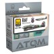 Acrylic Paints set - ATOM #RAF WWII Late Colours (4 jars, each bottle: 20ml)