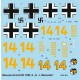 Decals for 1/48 Messerschmitt Bf 109F - H. J. Marseille