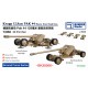 1/350 WWII German KRUPP 12.8cm PAK 44 Heavy Anti-Tank Guns x4 (2 Status)