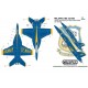 Decals for 1/32 US Navy Blue Angels F/A-18EF Super Hornet 2021