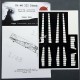 1/48 Mitsubishi Ki-46 Dinah Control Surfaces Masking for Tamiya kits