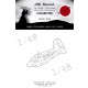 1/48 Mitsubishi J8MShusui Control Surfaces Masking for Fine Molds