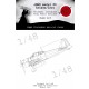 1/48 Mitsubishi A6M3 m.32 National Insignias w/White Outline Masking for Eduard