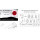 1/48 Mitsubishi Ki-15 Kamikaze National Insignias Masking for Fine Molds kits