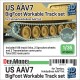 1/35 US AAVP7 BigFoot Workable Track set for 1/35 AAVP7 Tamiya/Academy HobbyBoss kits