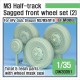 1/35 US M2/M3/M16 Halftrack Front Sagged Wheel set Vol. 2 for AFV Club/Dragon kits