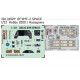 1/32 Bf 109F-2 Instrument Panel 3D Decal and Cockpit PE set for Hobby 2000/Hasegawa kits