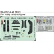 1/48 Douglas A-4B Skyhawk Dashboard 3D Decal and Seatbelts PE for Hobby 2000 / Hasegawa