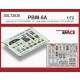 1/72 PBM-5A Mariner Instrument & Control Panels, Seatbelts for Academy kits